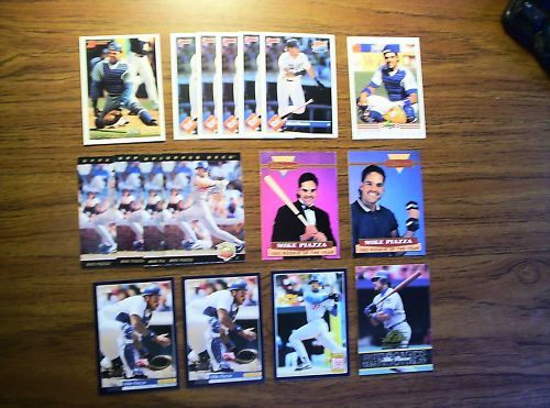 1992 93 BOWMAN UD MIKE PIAZZA ROOKIES (LOT OF 17) ULTRA PRO LIMITED 