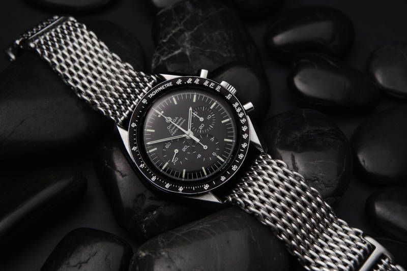 20mm SHARK MESH BRACELET  fits OMEGA Speedmaster chrono  