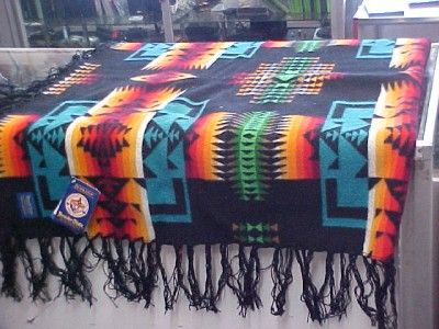   CHIEF JOSEPH COLLECTION PENDLETON BLANKET WITH FRINGE 68 X 68  