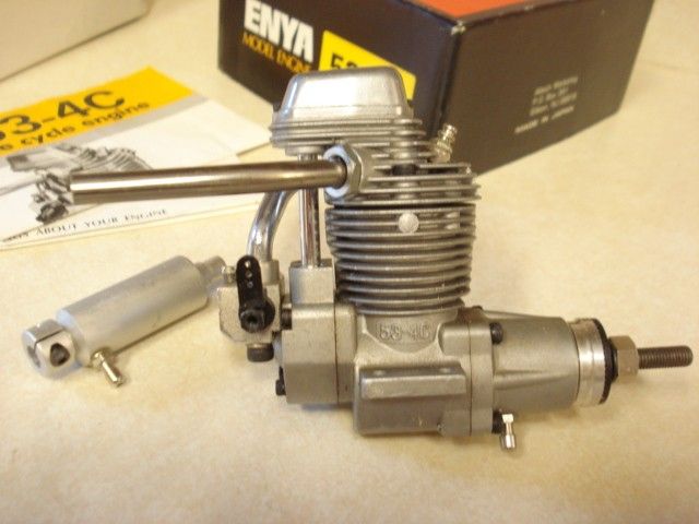 ENYA 53 4 CYCLE R/C MODEL AIRPLANE ENGINE ** unrun cond **  