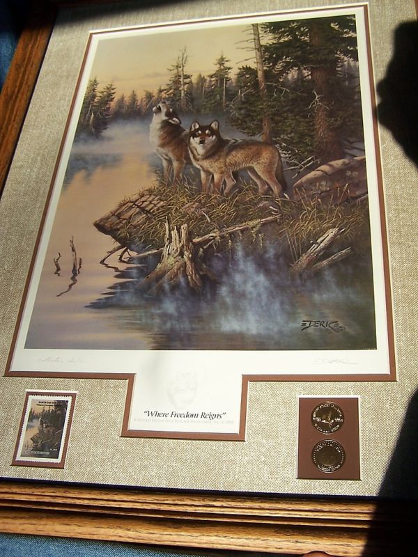 Derk Hansen 1992 Earth Day Series Wolves  