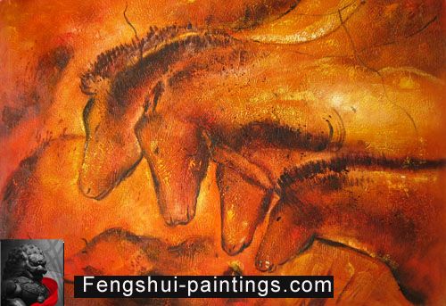 Horse Painting Modern Abstract Oil Paintings Canvas Art  