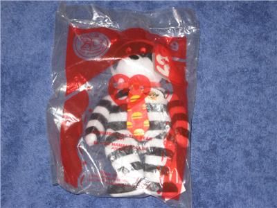 MCDONALDS 2004 TY TEENIE BEANIE #9 HAMBURGLAR THE BEAR  