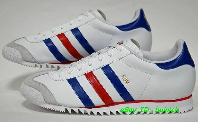 ADIDAS ROM Trainers White Blue Red marathon new UK10  