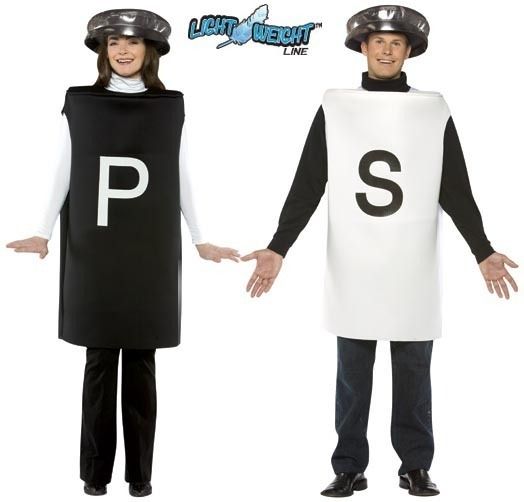 Salt & Pepper Couples Costume Set Adult Standard  