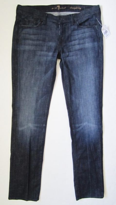 for all Mankind JEANS Straight Leg LA Dark 31 NWT  