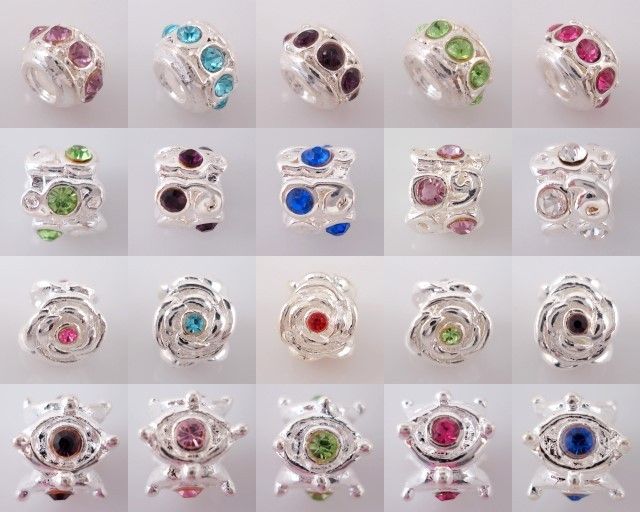 20X Charms Silver Plated Spacer Beads Fit Bracelet SH02  