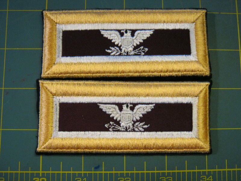 ARMY DRESS BLUE SHOULDER BOARDS MEDICAL COLONEL  