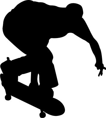 SKATER skateboard guy Boys Room Kids Wall Art Decal  