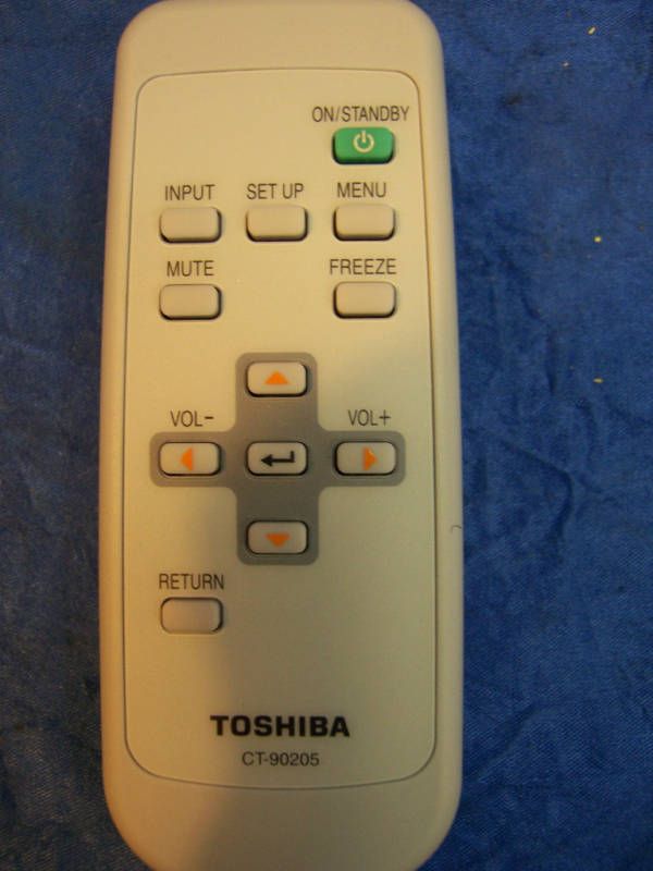 TOSHIBA CT 90205 REMOTE TDP T90A & TDP T91A projector  