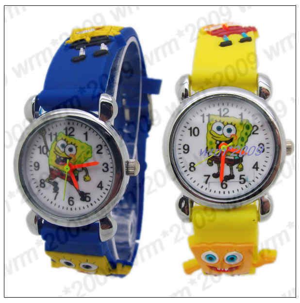 1pcs SpongeBob Squarepants Childrens watch,Xmas Gift  