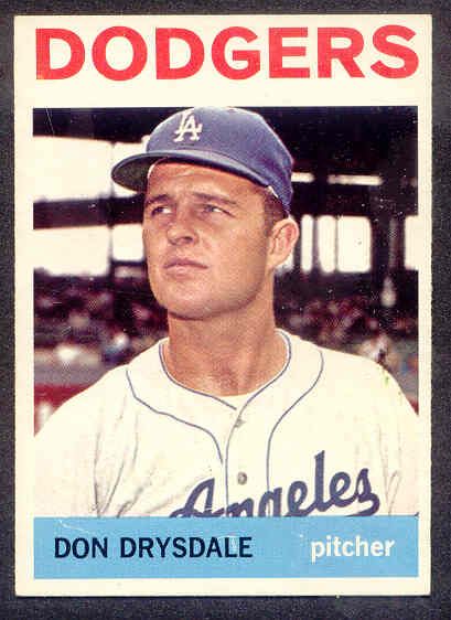 1964 TOPPS #120 DON DRYSDALE DODGERS NR MT SET BREAK 163608  