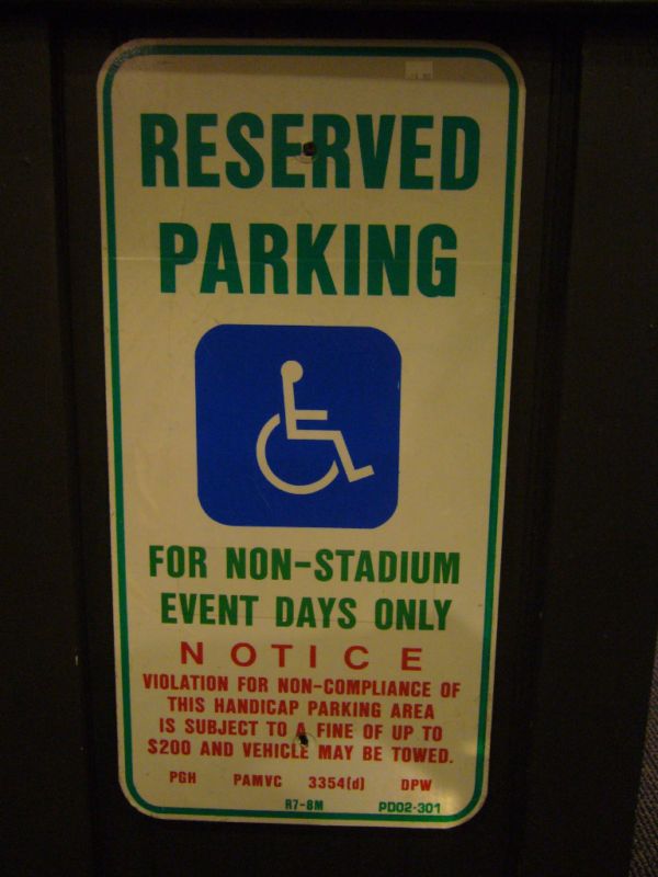 THREE RIVERS STADIUM PIRATES STEELERS RESERVED SIGN  