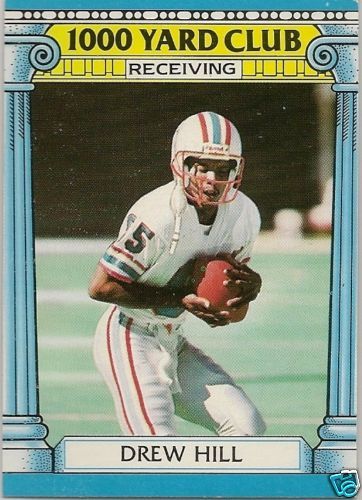 DREW HILL #16 1987 Topps 1000 Yard Club card OILERS  