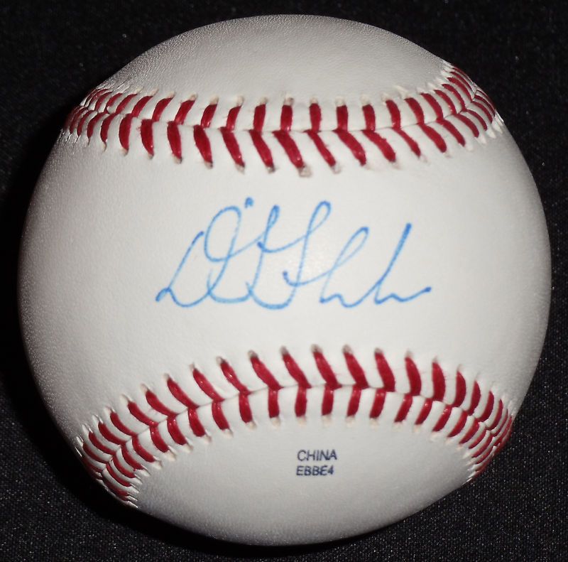 Chicago Cubs DJ LeMahieu signed baseball  