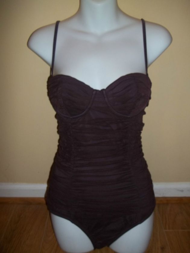 Crew Womens Rosewood Tulle Underwire Swim Suit Size 2,10,12 &14 $ 