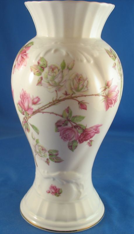 Aynsley Fine Bone China Elizabeth Rose Flower Vase  