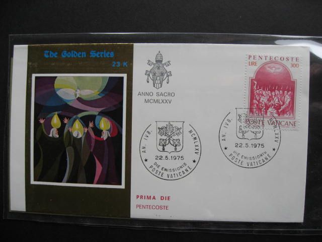 VATICAN CITY limited edition GOLD cachet covers, nice group, PLZ read 