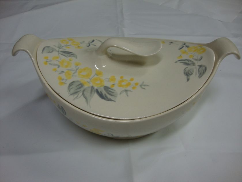 Vtg Red Wing Pottery USA Oval Casserole Dish w/lid  