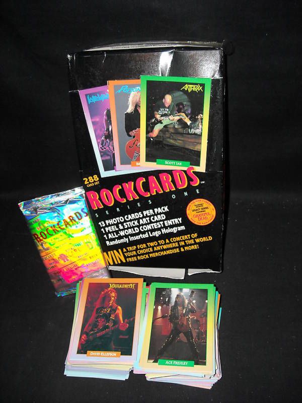 Rock Cards Trading Cards/Wrappers Lot/ Brockum 1991  