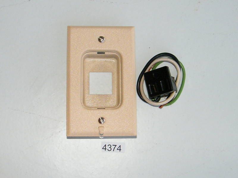 Bell Electric Beige Clock Hanger Outlet Receptacle  