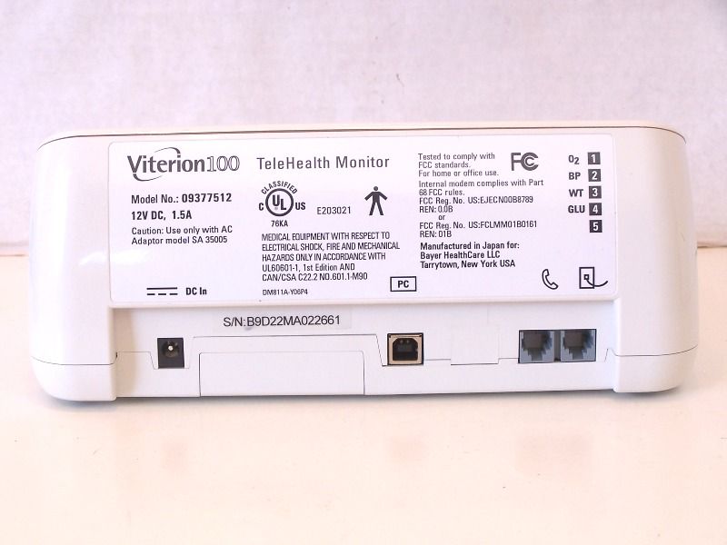 VITERION 100 TELEHEALTH MONITOR USED  