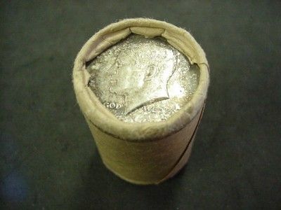 1964 KENNEDY HALF DOLLAR ORIGINAL PAPER SHOTGUN ROLL 20  