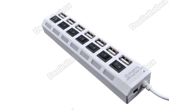 High Speed 7 Port USB HUB ON/OFF Switch For Laptop PC  