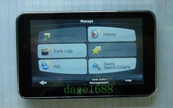 Car GPS Navigation Win CE System 4GB Map  