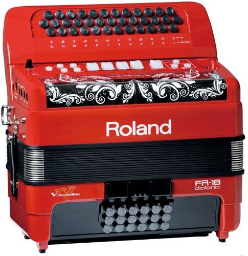 Roland FR 18 diatonic Diatonic V Accordion Red New  