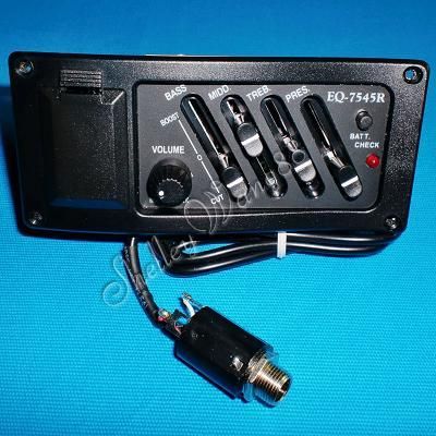New Acoustic Guitar EQ 7545R Piezo Pickup Preamp System  
