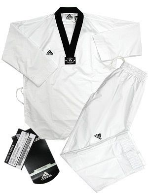 190 ADIDAS FIGHTER TAEKWONDO WTF UNIFORM DOBOK sz 5  