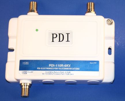 PDI 1 PORT CABLE TV AMPLIFIER / SPLITTER  