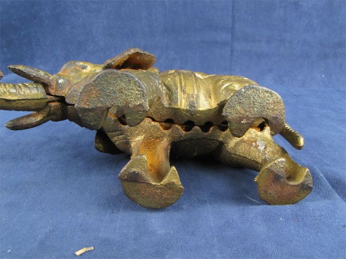 Vintage Cast Iron Elephant Howdah Pull Tail Coin Bank  