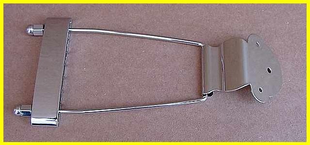 CHROME Trapeze ARCHTOP Hollowbody Guitar Tailpiece TP1  