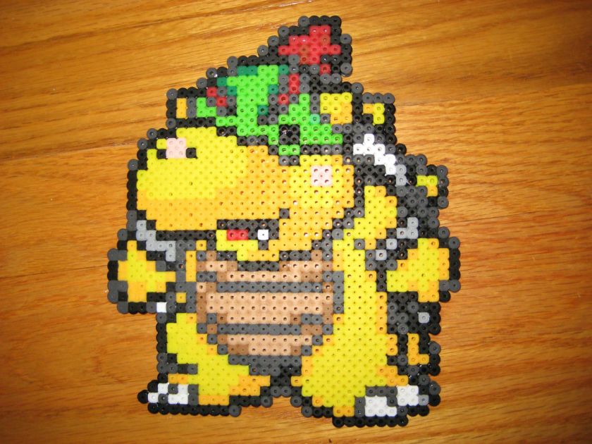 BABY BOWSER PERLER BEAD ART SPRITE MAGNET SUPER MARIO  