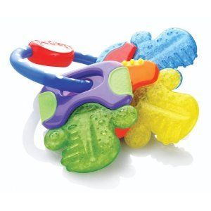 Nuby IcyBite Hard/Soft Teething Keys Baby Teether   NEW 048526006007 