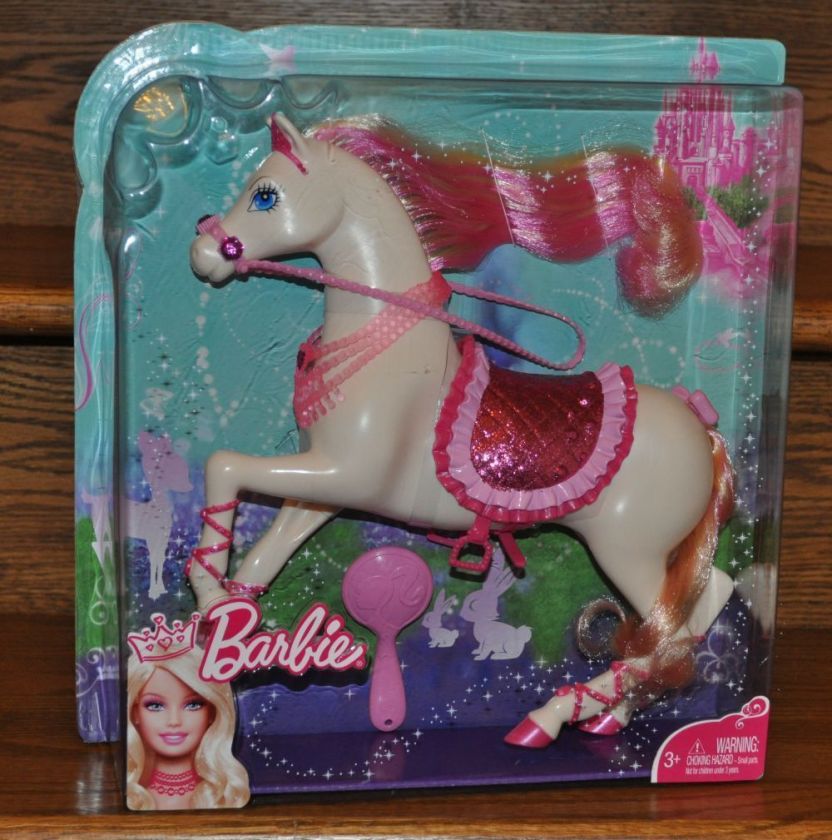 Barbie Princess Fashion Pink Horse Playset Girl Toy NEW  