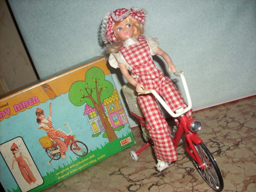 GIG WES TOYS RANDY RIDER BICYCLE DOLL BATTERY OPERATED  