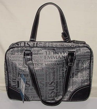 White Dove XL Book / Bible Cover Tote Gray NWT  