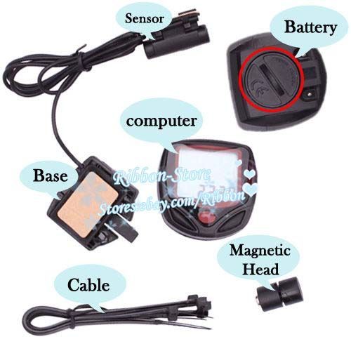 Bike Bicycle Computer LCD Odometer Speedometer 258 New  