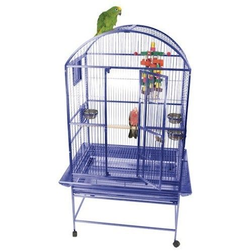CAGES   PENTHOUSE DOME TOP BIRD CAGE W. WHEELS  NEW  