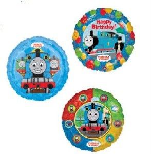 THOMAS THE TRAIN birthday party supplies 3 balloons  