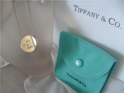 Tiffany & Co. 1837 Concave Circle Pendant Necklace  