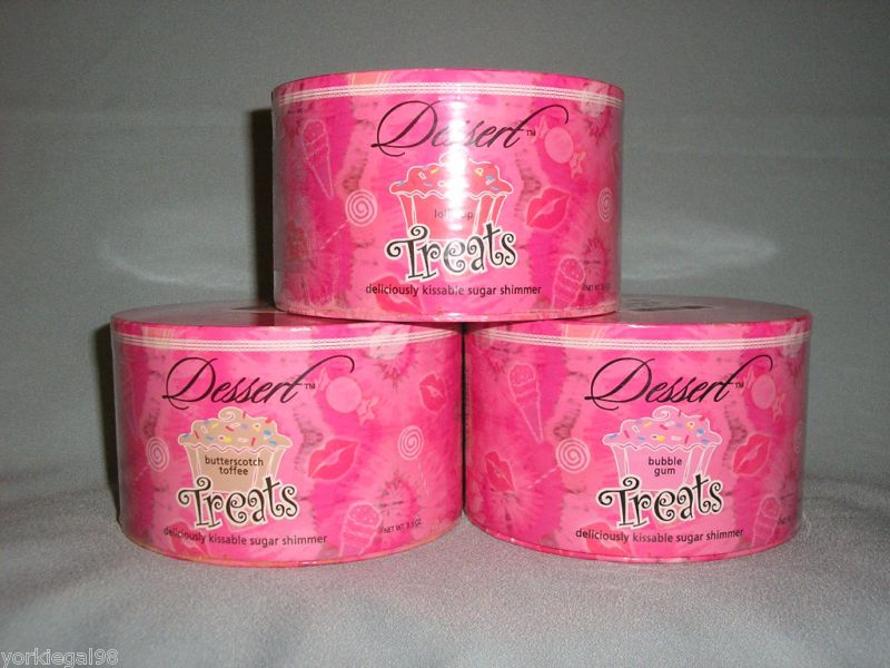 Jessica Simpson DESSERT TREATS SHIMMER BODY POWDER x 3  