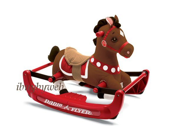 Radio Flyer 354 Kids Soft Rock & Bounce Pony w/ Sound  