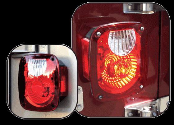 1976 06 Jeep Wrangler Rampage Diamond Bright Tail Light Kit  