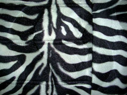 Fun New Car Truck Seat Covers White Black Zebra Print  