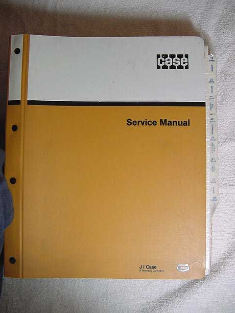 Service manual for Case Model 980 Excavator with binder; new in 