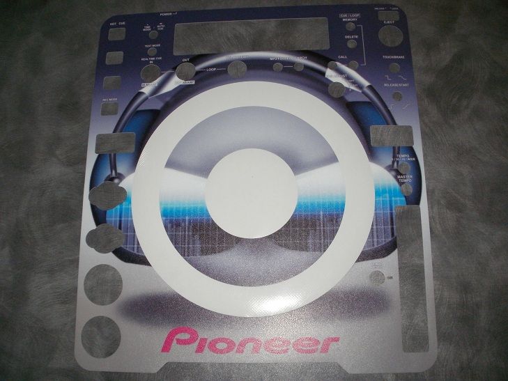 Pioneer CDJ 1000 800 850 400 900 200 2000 Skin Faceplate Absolute one 